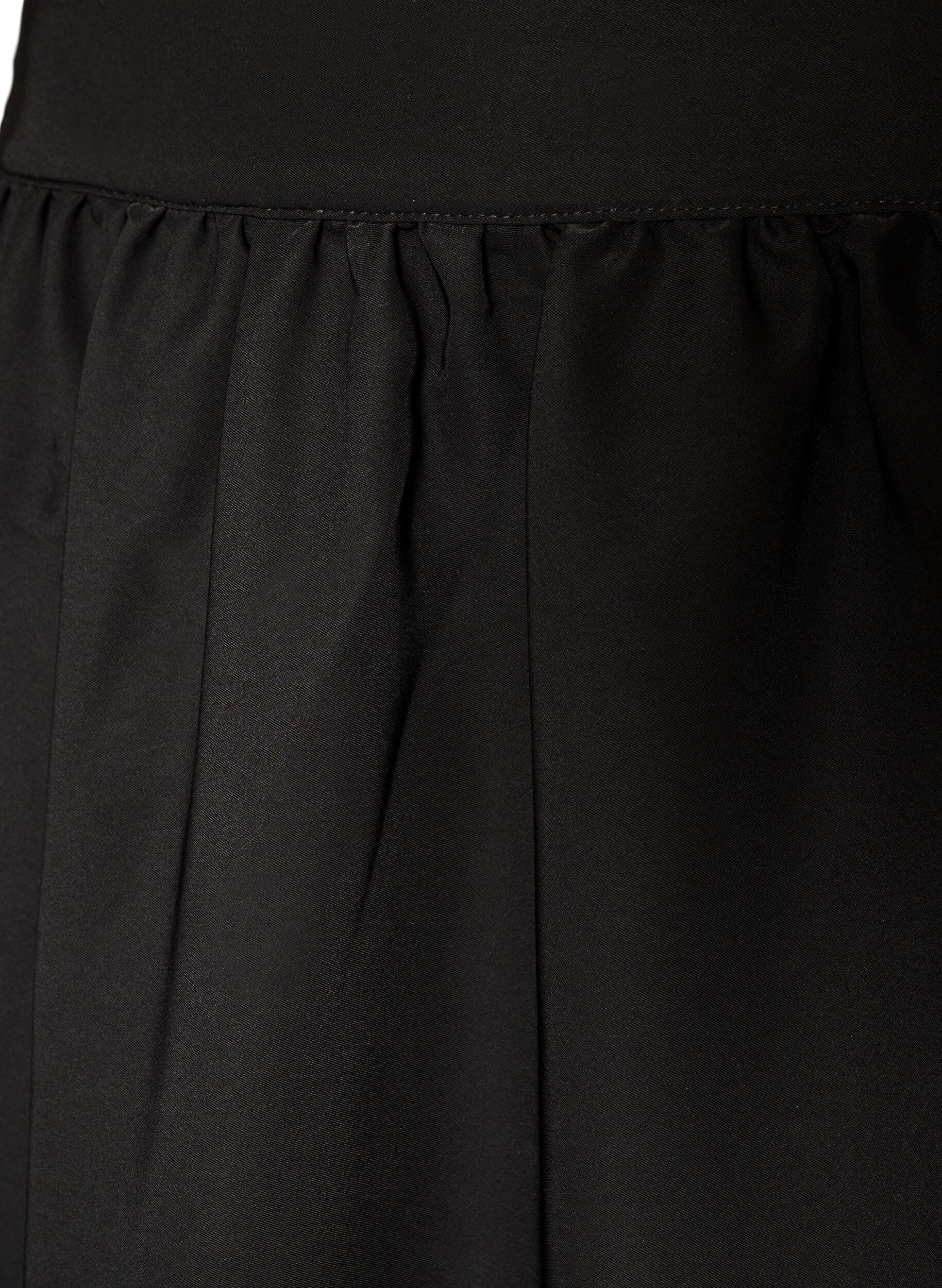ZizziJupe maxi &eacute;vas&eacute;e avec poches, Noir, Packshot image number 2