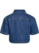 Veste en jean &agrave; manches courtes avec fermeture &agrave; boutons, Bleu, Packshot image number 1