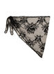 &Eacute;charpe triangulaire en dentelle, Noir, Packshot image number 0