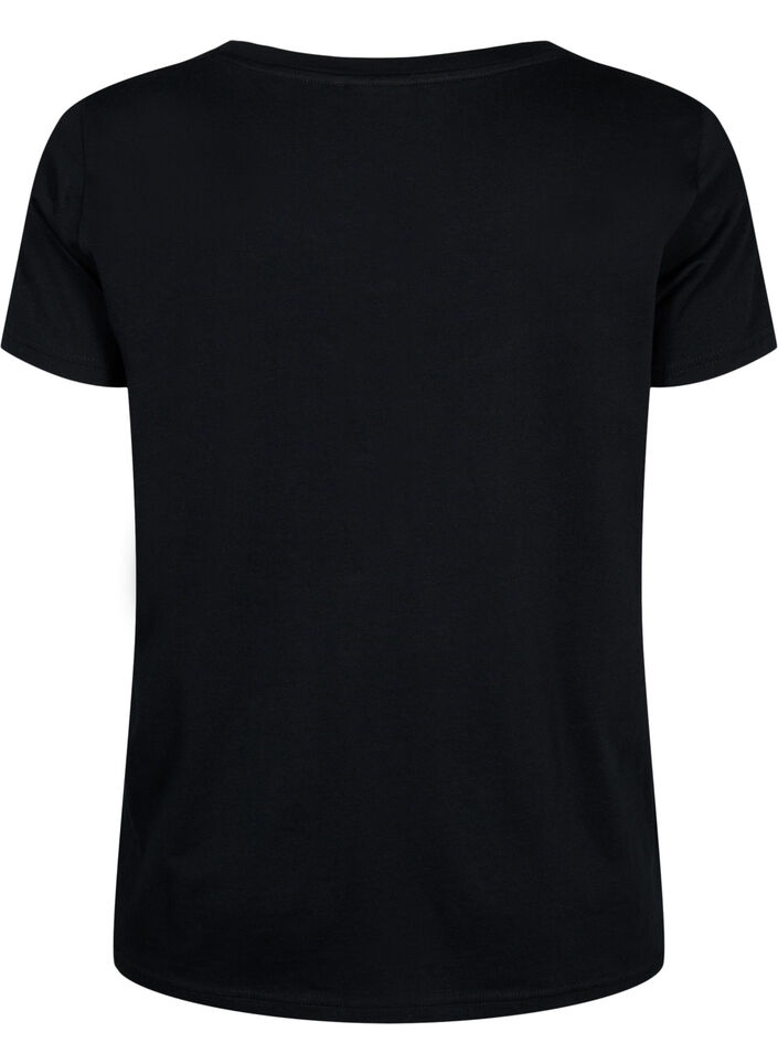 T-shirt de sport avec imprimé, Black w. Graphics, Packshot image number 1