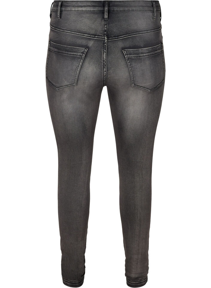 Jean Amy super slim &agrave; taille haute, Dark Grey Denim, Packshot image number 1