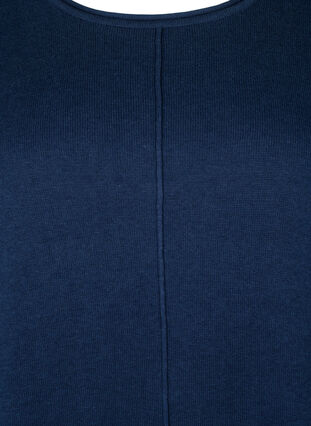 Blouse tricotée en mélange coton-viscose, Dress Blues, Packshot image number 2