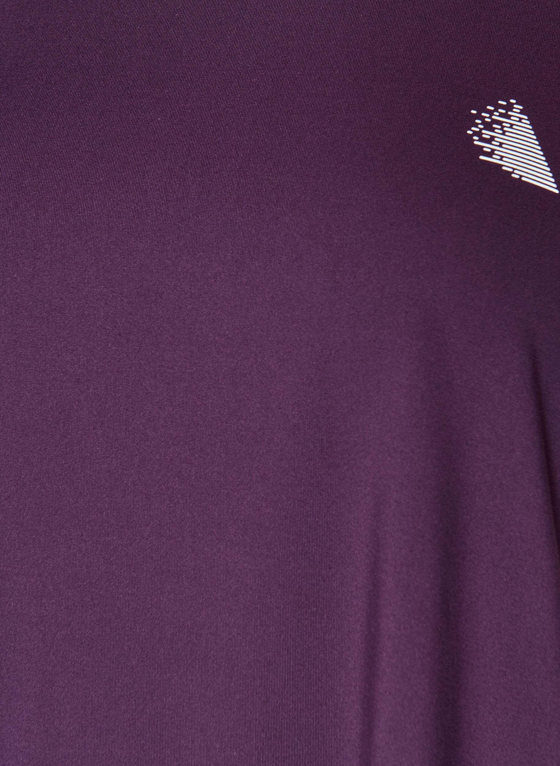 ZizziT-shirt de sport couleur unie, Violet, Packshot image number 2
