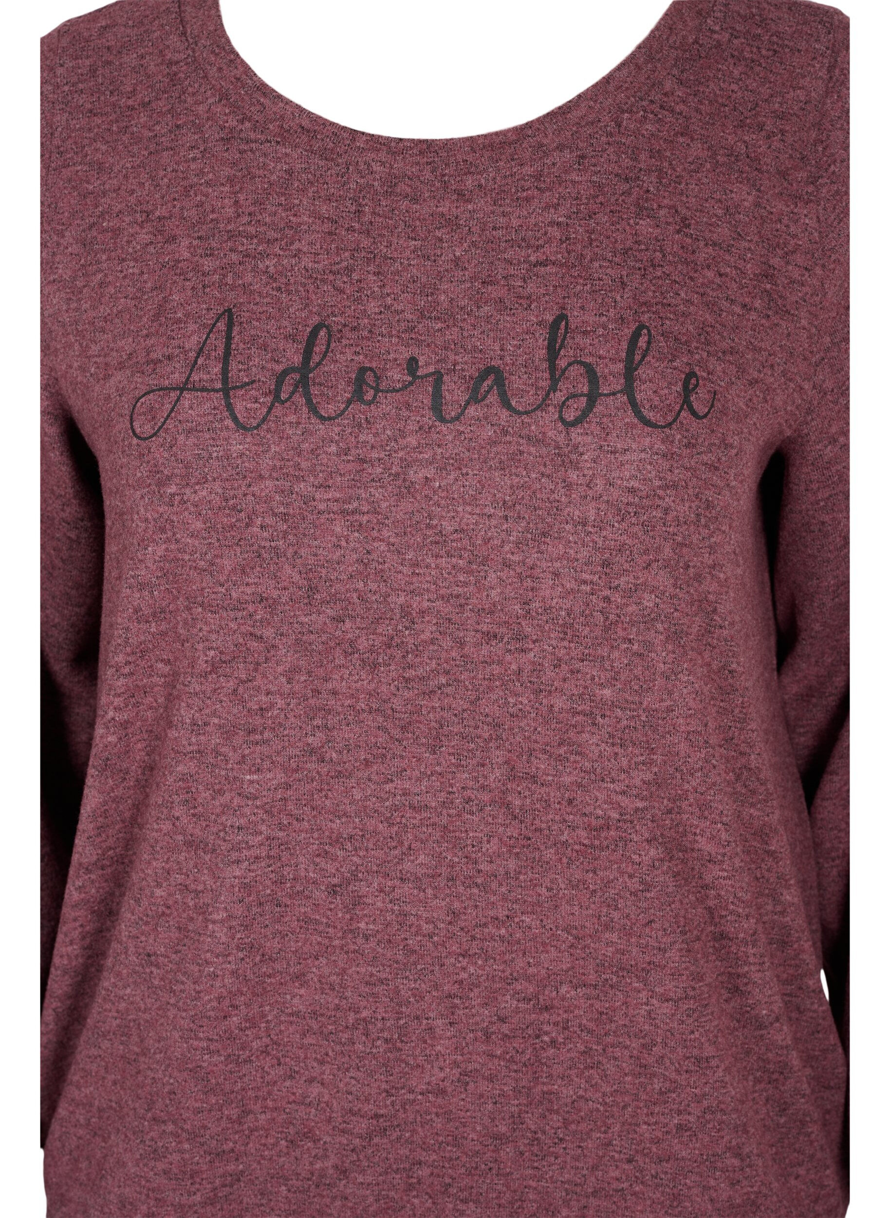 Zizzi Pull en viscose m&eacute;lang&eacute;e chin&eacute;e, Port Royal Mel, Packshot image number 2