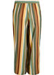 Pantalon ample en viscose avec des rayures, Marron, Packshot image number 1