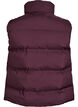 Doudoune sans manches courte avec col montant, Bordeaux fonc&eacute;, Packshot image number 1