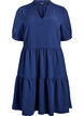 Robe courte &agrave; coupe &eacute;vas&eacute;e, Bleu, Packshot image number 0