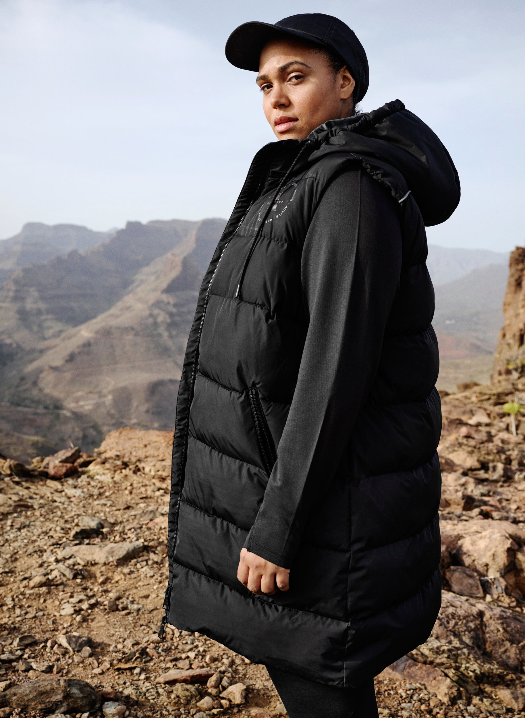 Zizzi Sweat &agrave; capuche sportif avec poches, Black, Image image number 0