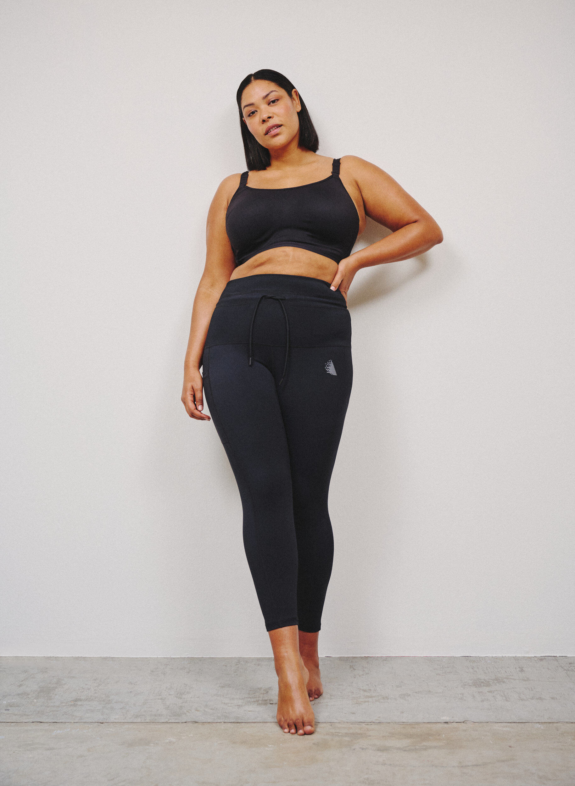 ZizziLegging de training 7/8 taille haute avec poche, Noir, Image image number 0