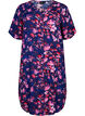 Robe midi en viscose avec imprimé floral, B. Blue Pink Flower, Packshot image number 0