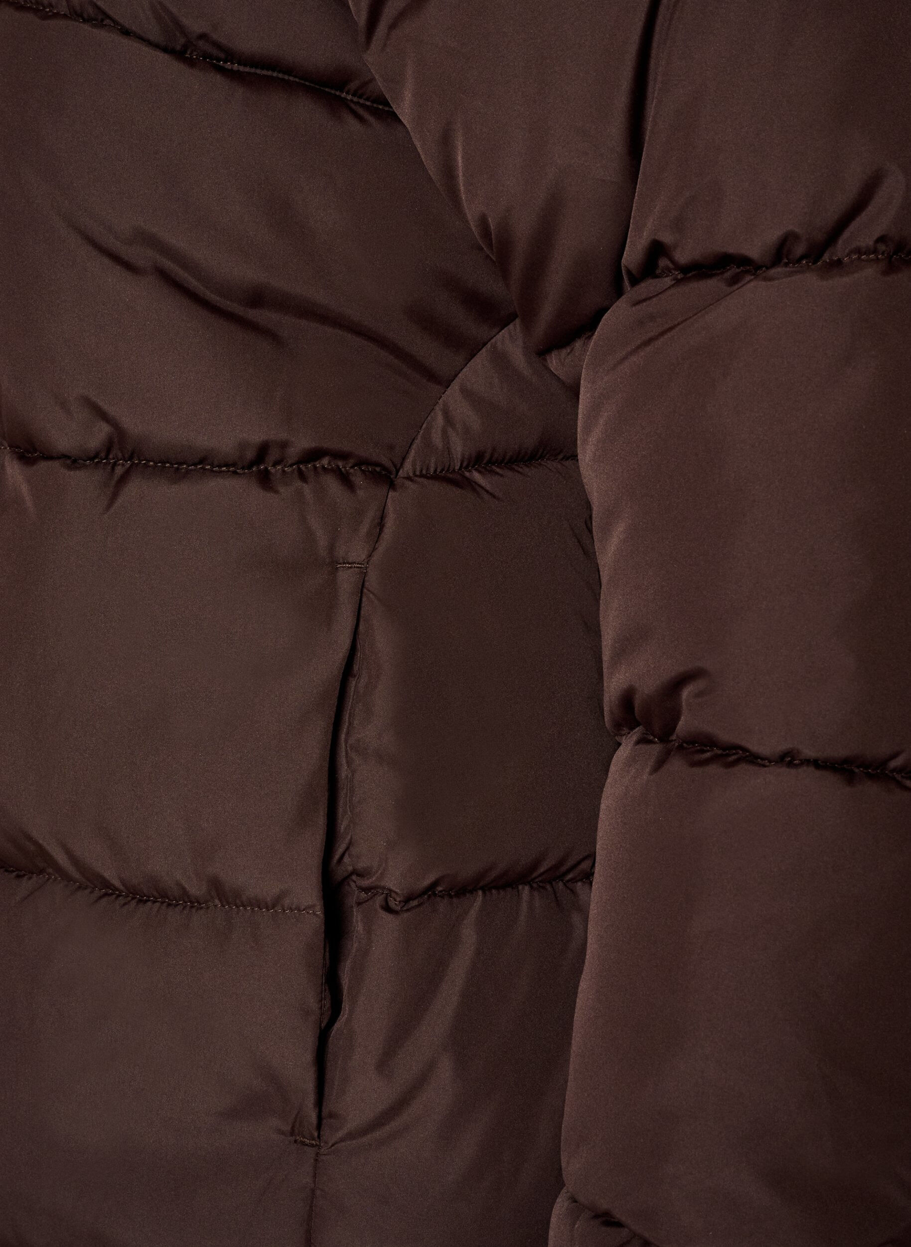 ZizziDoudoune courte avec col montant, Marron, Packshot image number 3
