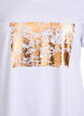 T-shirt imprim&eacute;, Blanc, Packshot image number 2