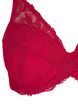 Soutien-gorge en dentelle rembourré avec armature, Rouge, Packshot image number 2