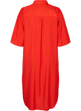 Robe chemise à manches 3/4, Fiery Red, Packshot image number 1