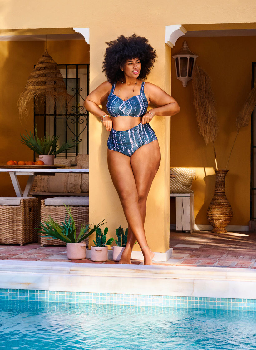 Haut de bikini imprimé, Tie Dye AOP, Image image number 0