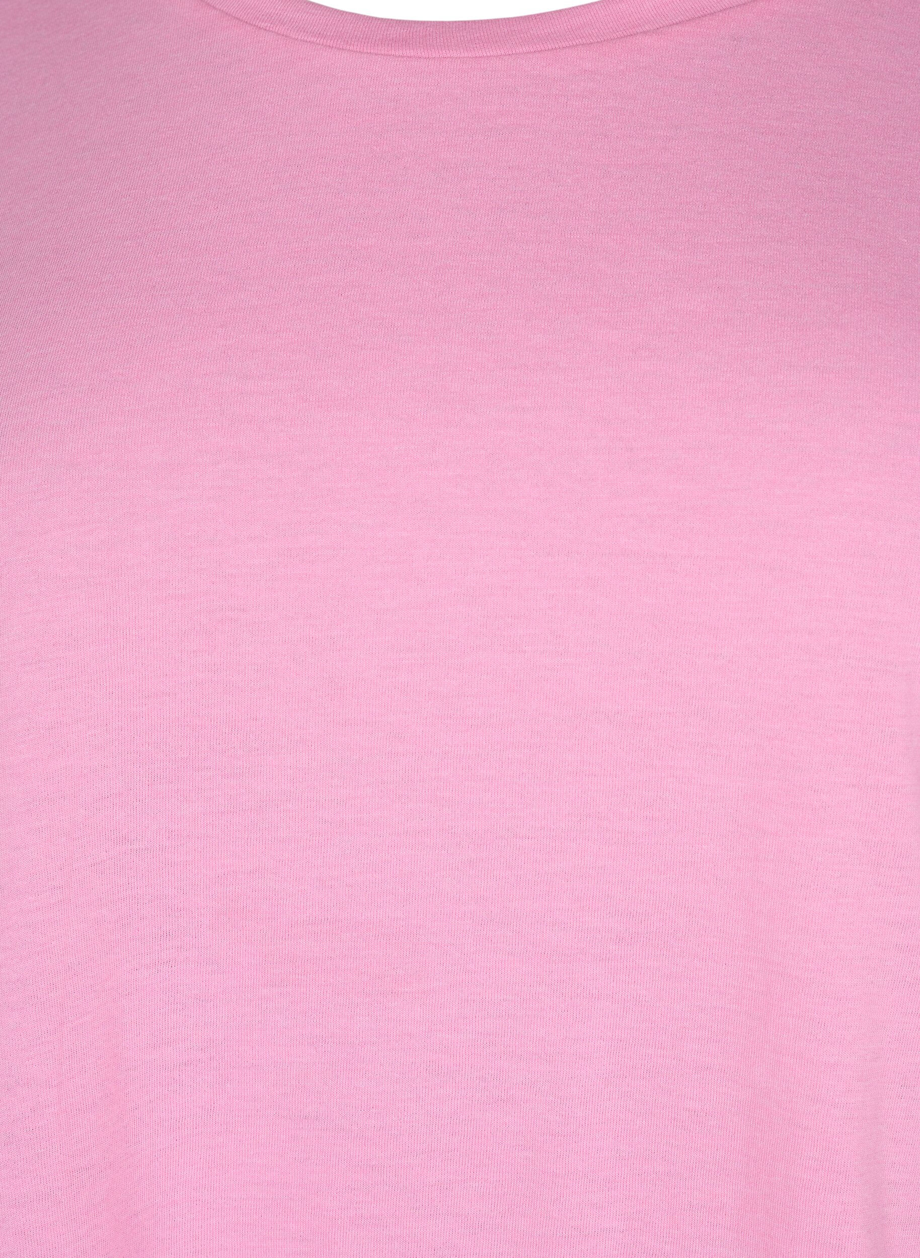 Zizzi 2 packs de t-shirts &agrave; manches courtes, Rose, Packshot image number 2