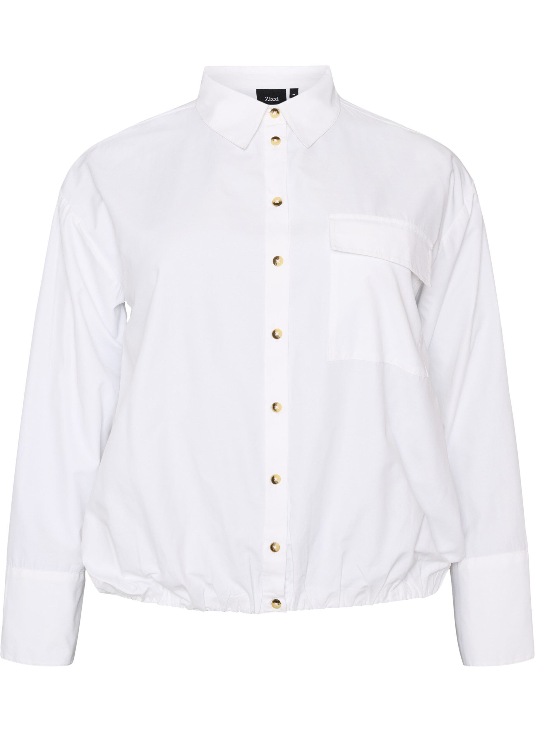 Chemise coupe ballon avec poche poitrine