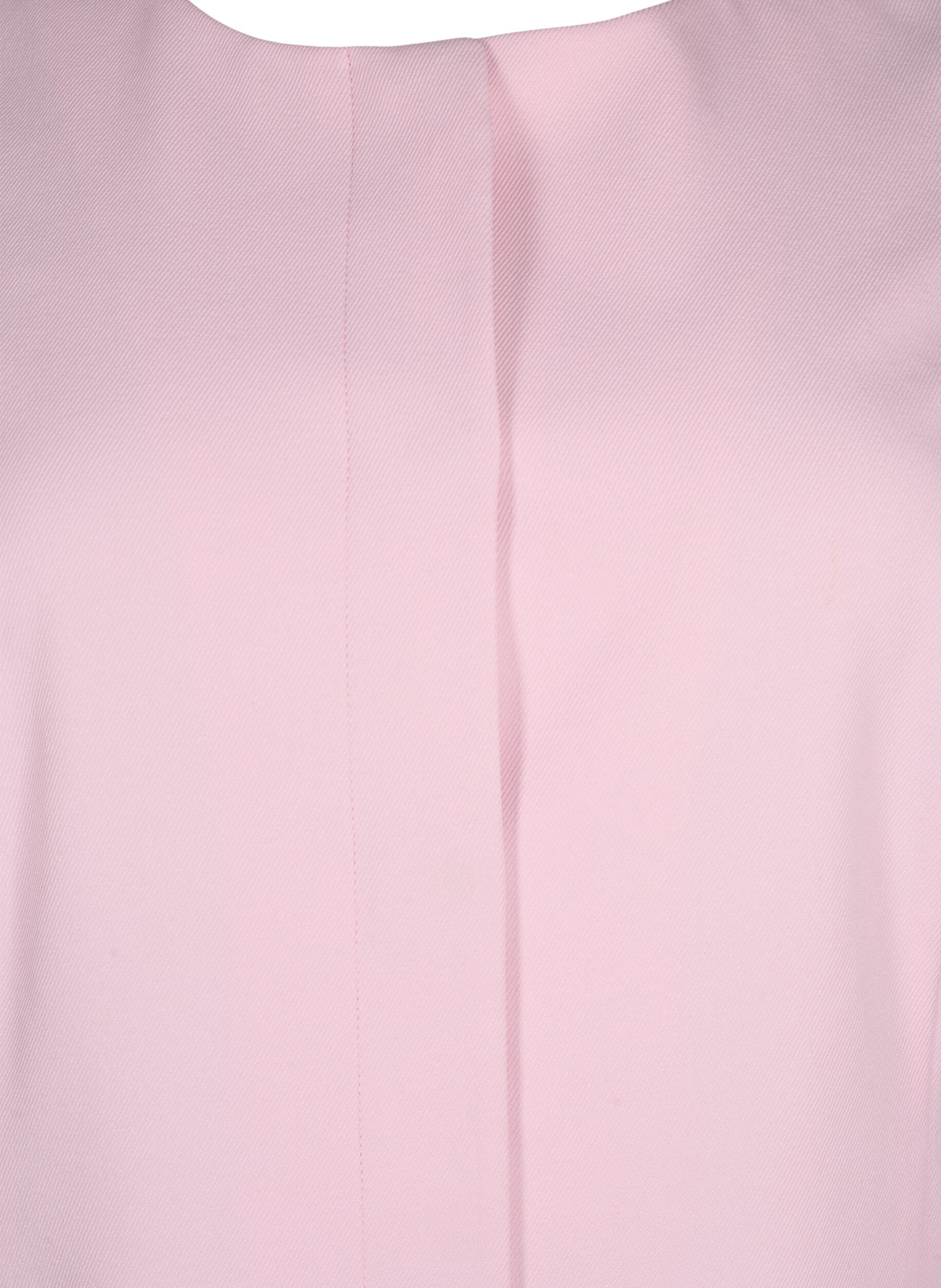 Zizzi Veste de printemps avec patte de boutonnage cach&eacute;e, Parfait Pink, Packshot image number 2