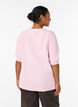 Blouse en maille avec manches courtes, Rose, Model image number 2