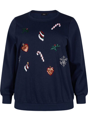 Sweatshirt de Noël, N. Sky X-MAS DECO, Packshot image number 0