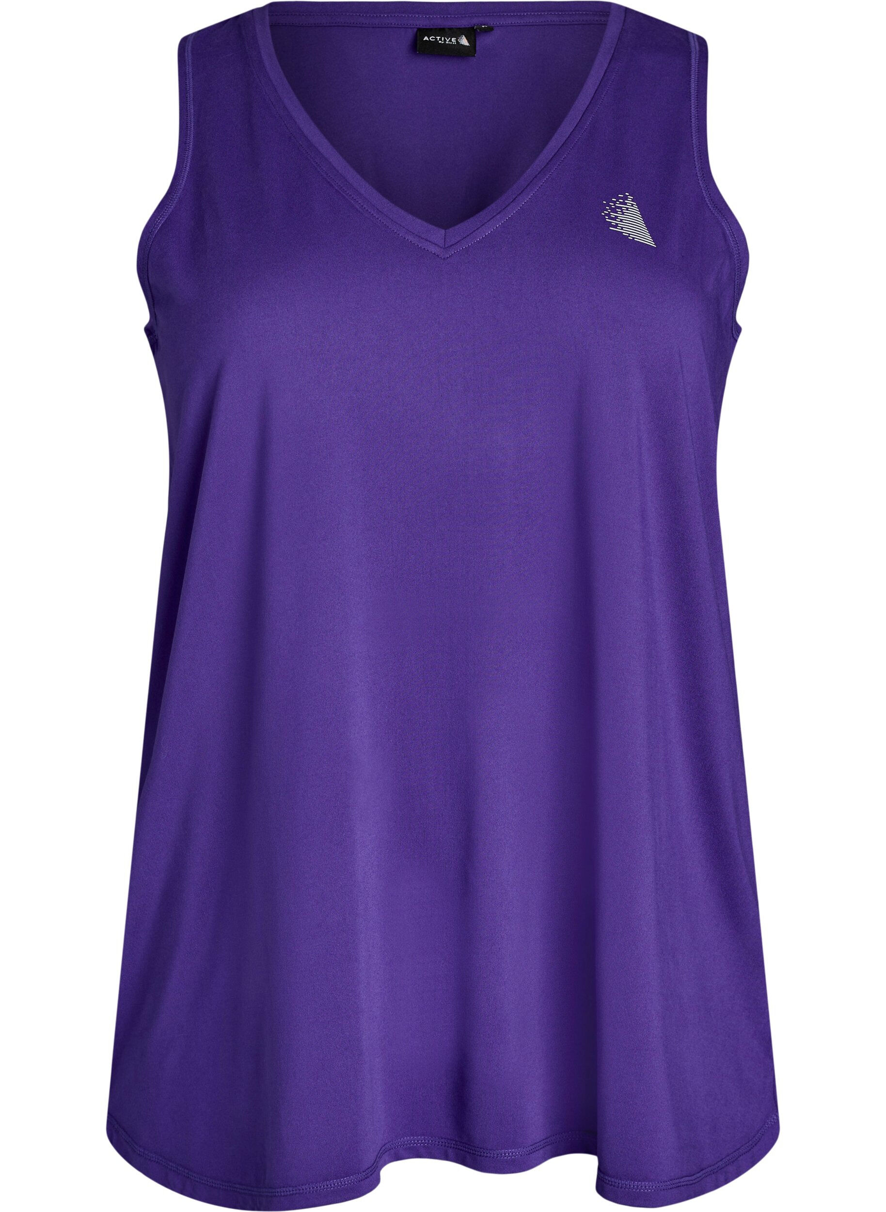 Top de sport avec col en V