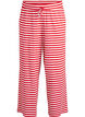 Pantalon de pyjama rayé à taille haute et coupe ample, Rouge, Packshot image number 0