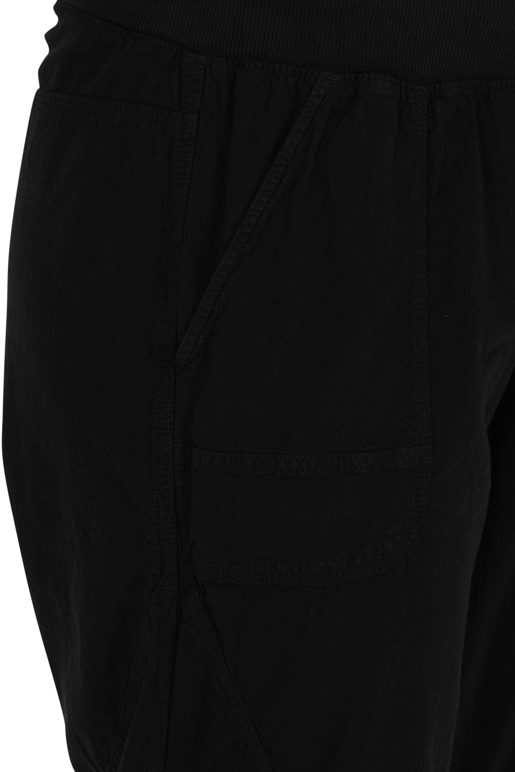 ZizziPantacourt en coton, Noir, Packshot image number 2