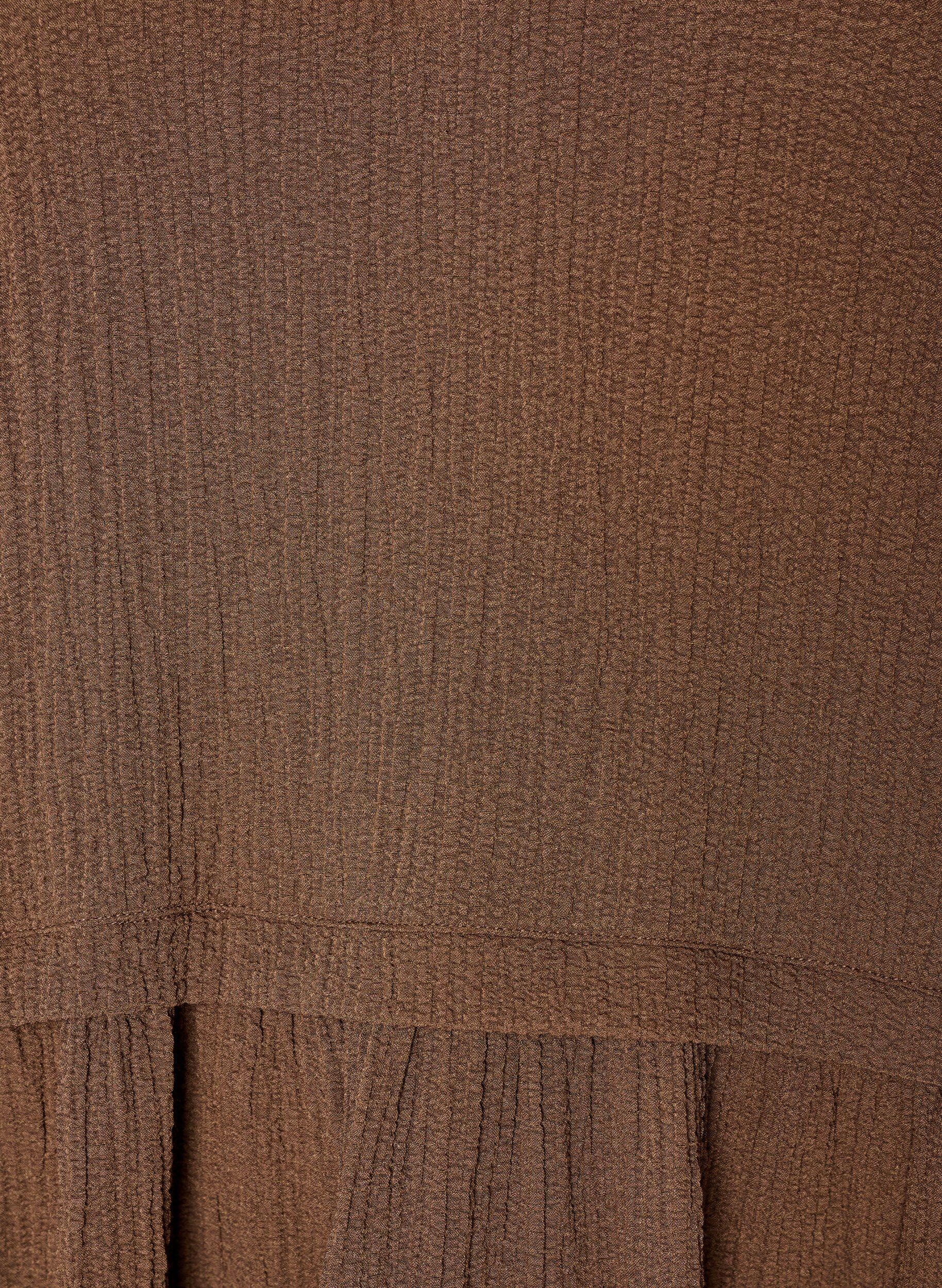 ZizziTunique froiss&eacute;e &agrave; manches 1/2, Marron, Packshot image number 2