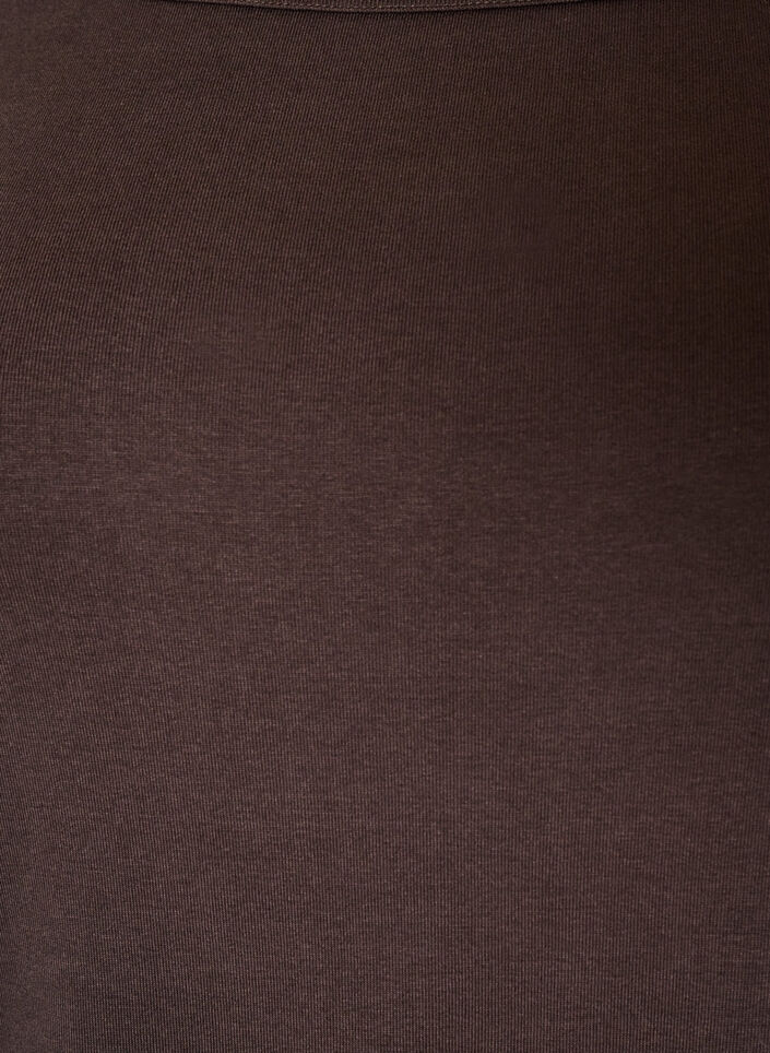 T-shirt Basic &agrave; encolure bateau et manches 3/4, Marron, Packshot image number 2