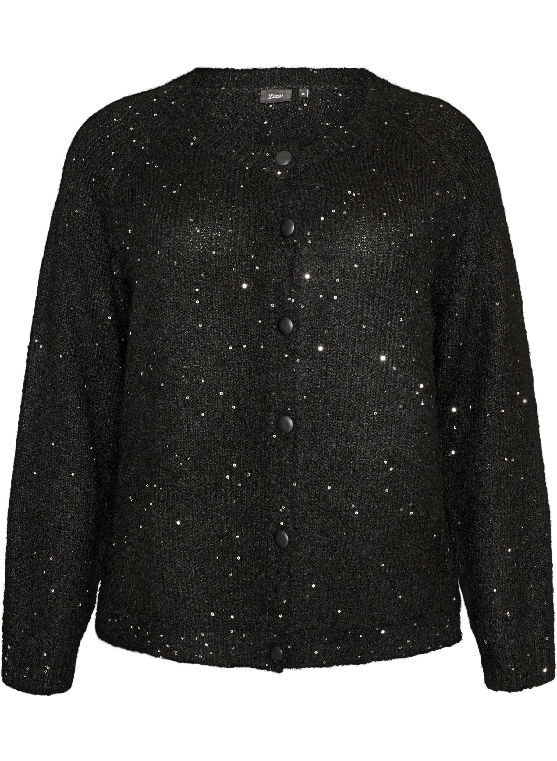 Cardigan avec sequins et boutons