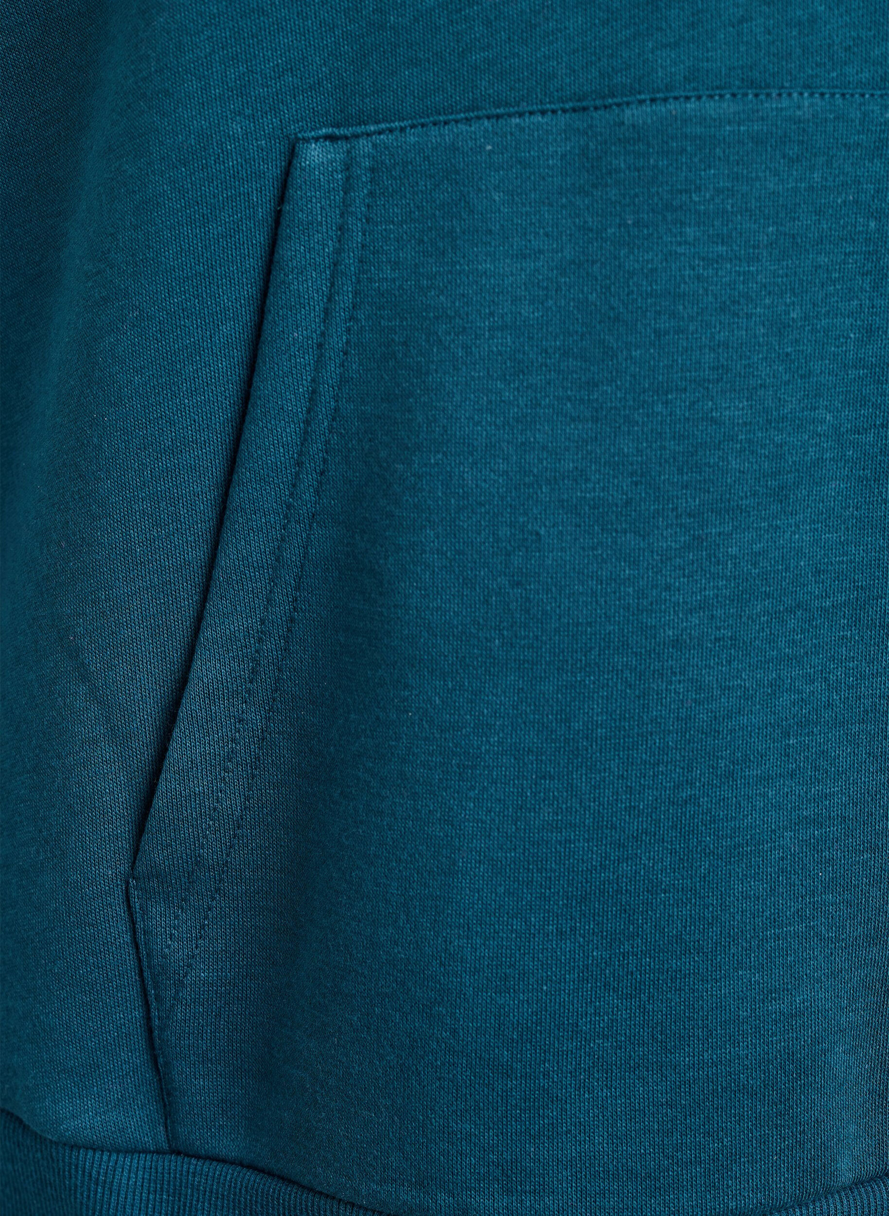 Zizzi Sweat &agrave; capuche avec motif brod&eacute; devant, Vert, Packshot image number 3