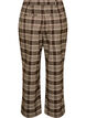 Pantalon &agrave; carreaux &agrave; jambes amples, Marron, Packshot image number 1