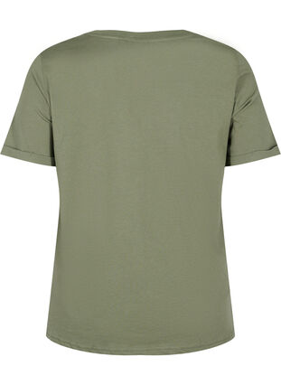 T-shirt en coton basique, Thyme, Packshot image number 1