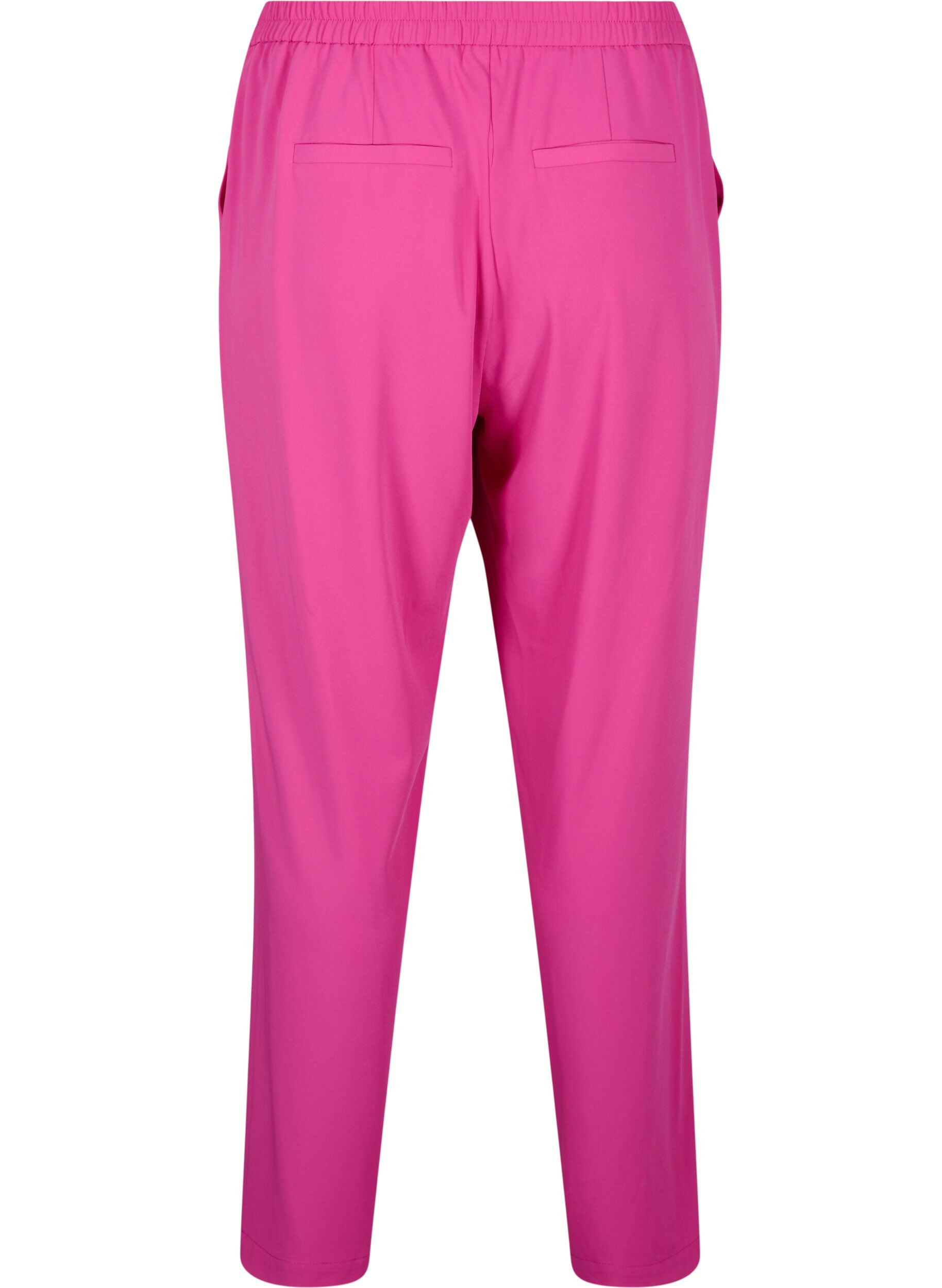 Zizzi Pantalon classique avec poches, Festival Fuchsia, Packshot image number 1