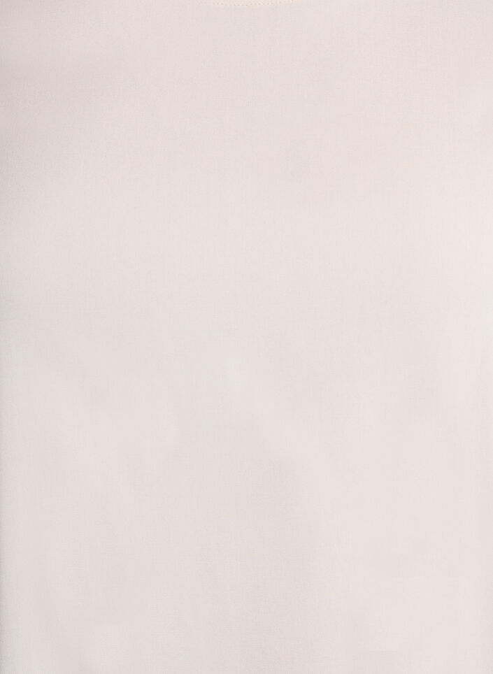 FLASH - Chemisier tiss&eacute; &agrave; manches courtes et col rond, Beige, Packshot image number 2