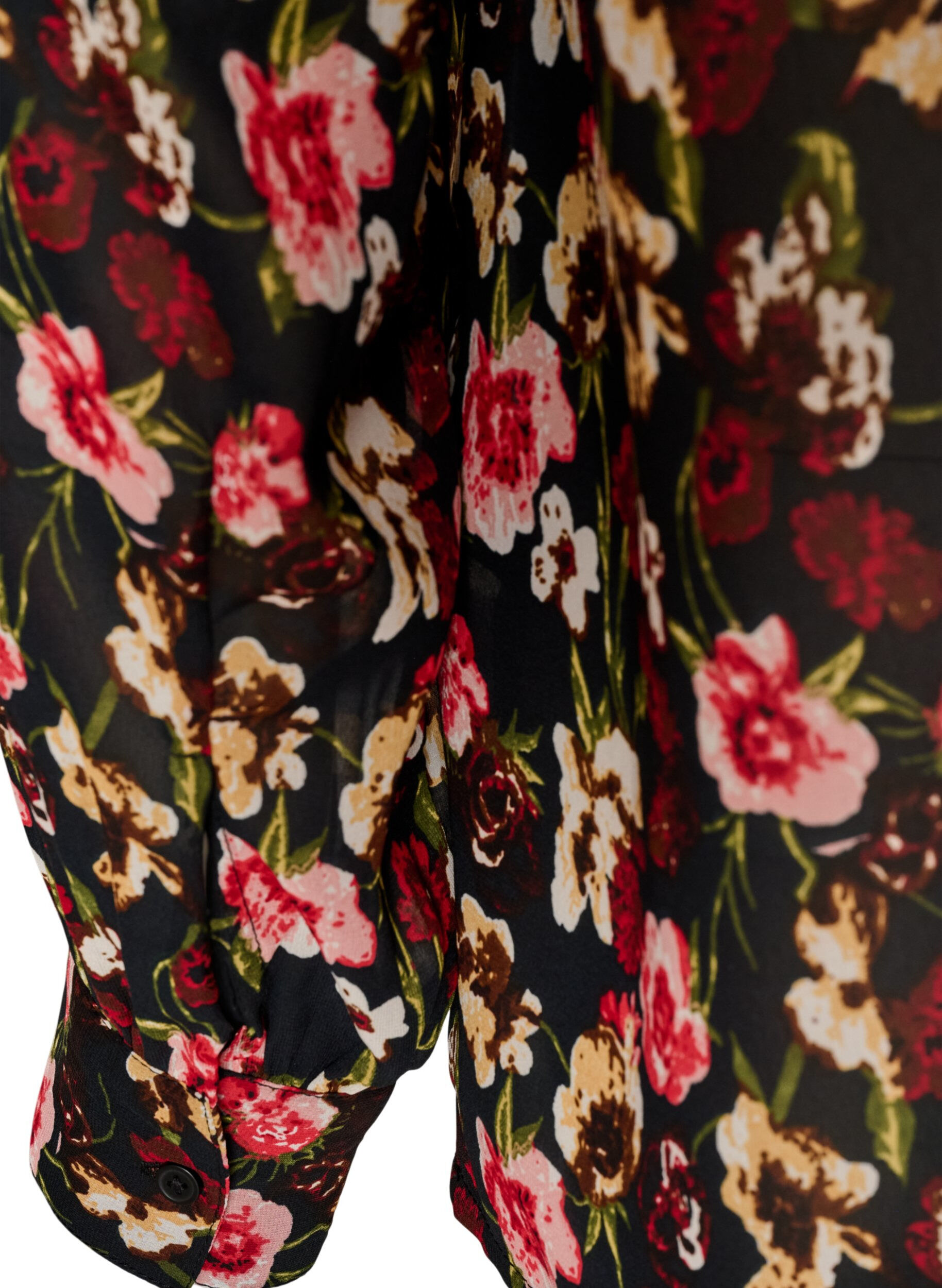 ZizziBlouse avec imprim&eacute; int&eacute;gral et patte de boutonnage courte, Rose, Packshot image number 3