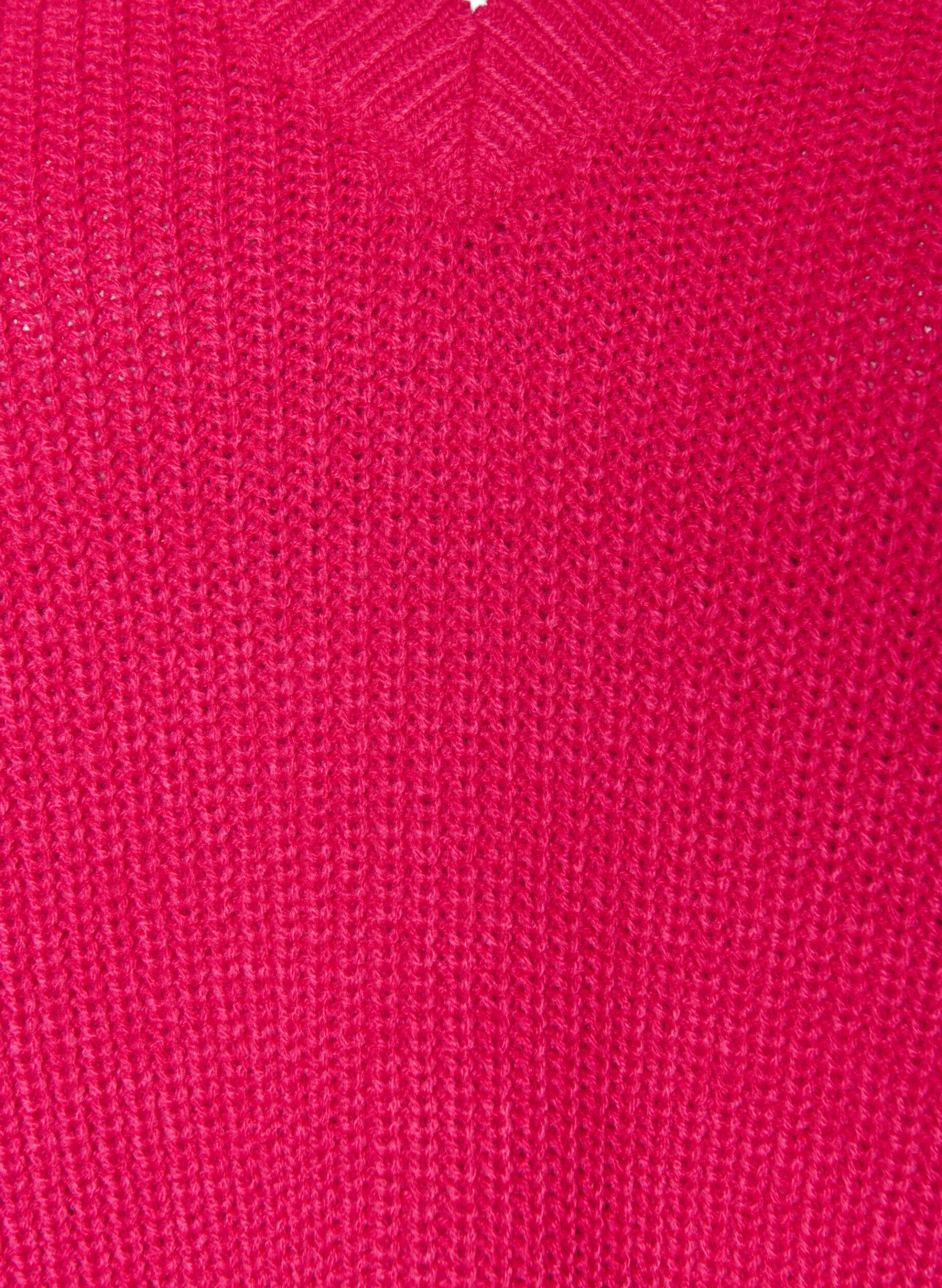 ZizziBlouse longue en maille c&ocirc;tel&eacute;e avec col en V, Rose, Packshot image number 2