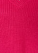 Blouse longue en maille c&ocirc;tel&eacute;e avec col en V, Rose, Packshot image number 2