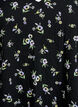 Robe &agrave; manches courtes avec col en V, Noir, Packshot image number 2
