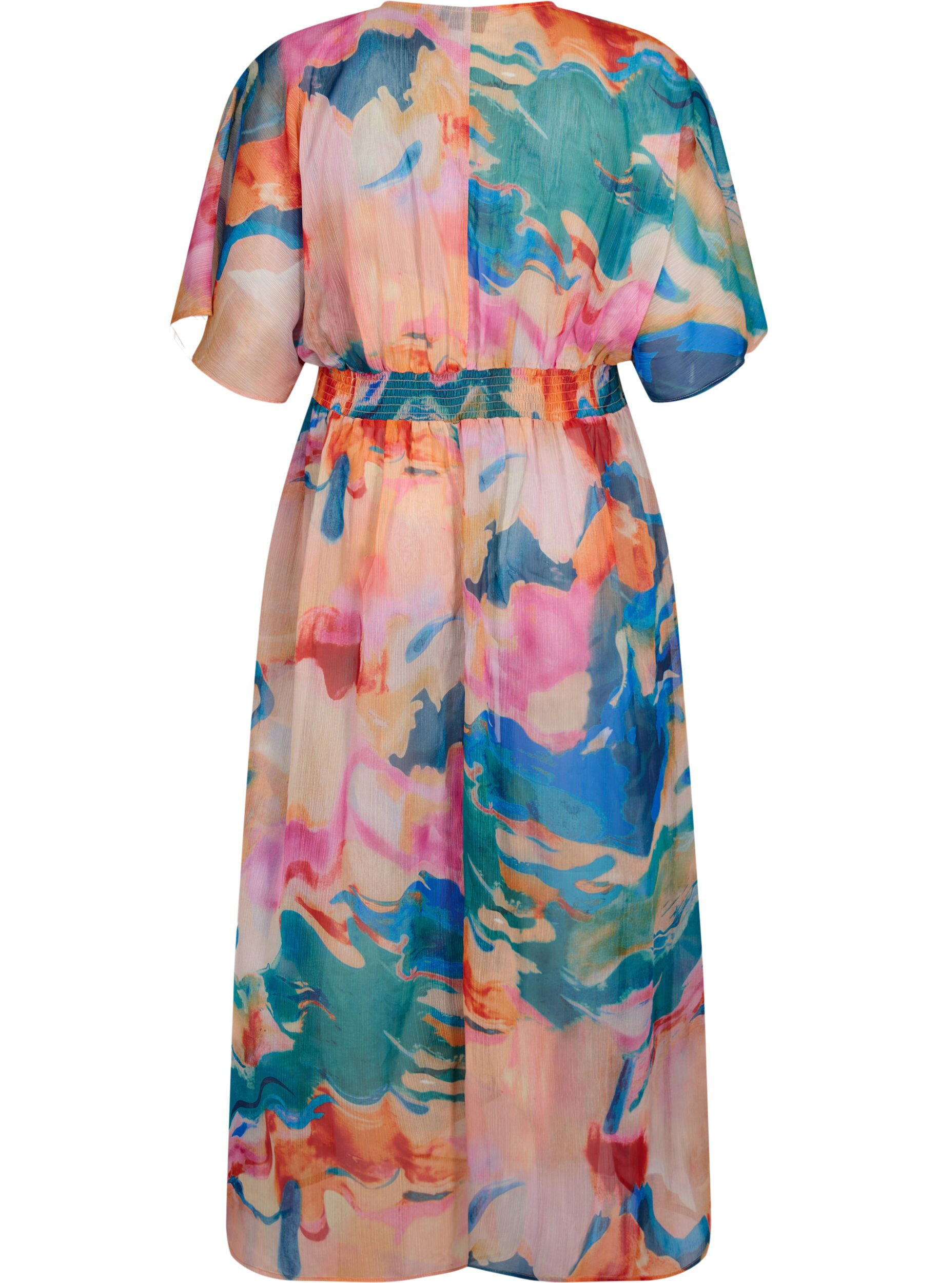 Zizzi Kimono imprim&eacute; plage, Watercolor, Packshot image number 1