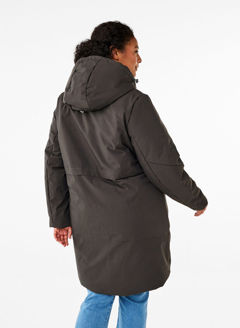 Veste d'hiver avec taille ajustable, Gris anthracite, Model image number 2