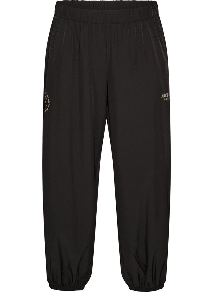 Pantalon d'entra&icirc;nement avec jambes ballon, Noir, Packshot image number 0