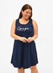Robe sans manches en coton avec forme en A, Navy B. W. Escape, Model image number 0