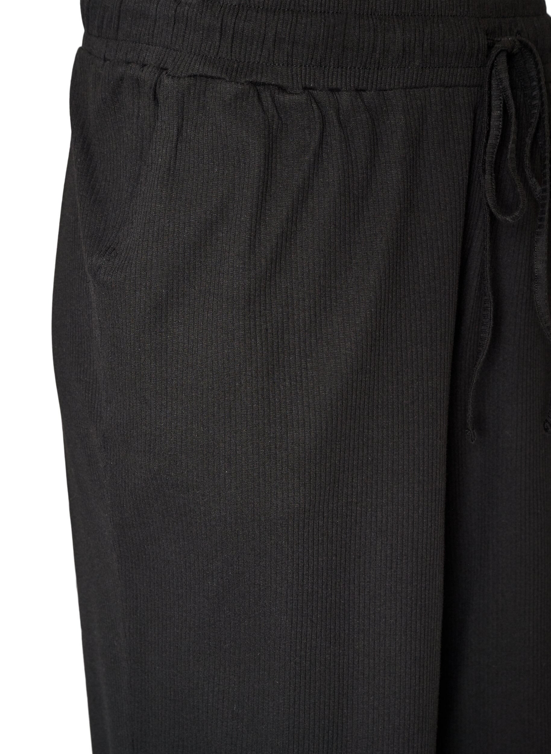 ZizziBas de pyjama c&ocirc;tel&eacute; &agrave; coupe droite, Noir, Packshot image number 2
