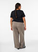 Pantalon avec bandes latérales, Beige, Model image number 1