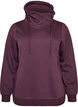 Sweat &agrave; col montant et poches, Violet, Packshot image number 0