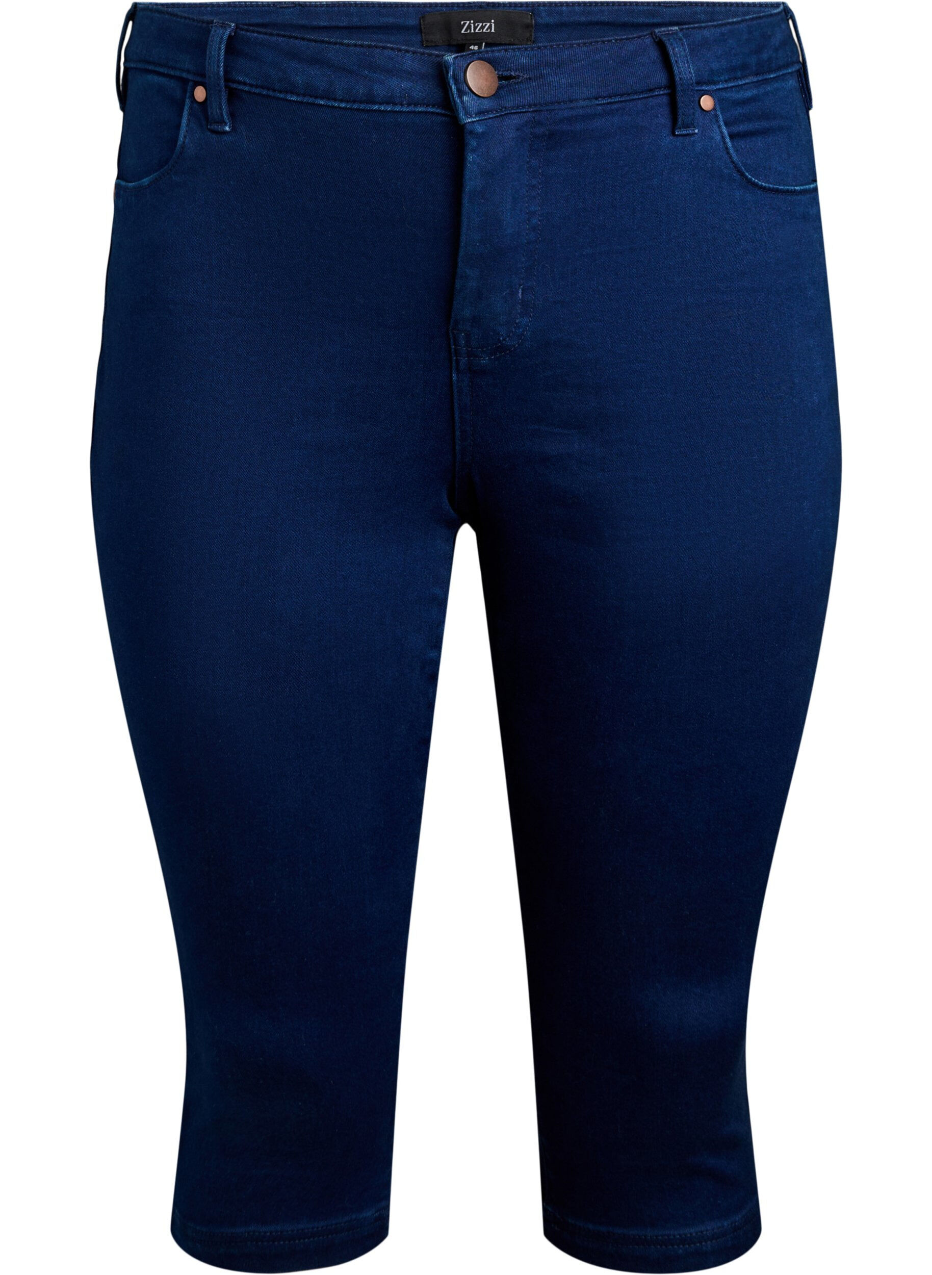 ZizziJean capri Amy &agrave; taille haute et coupe super slim, Bleu, Packshot image number 0
