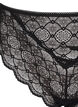 Culotte brésilienne en dentelle, Black, Packshot image number 2