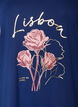 T-shirt en coton avec imprim&eacute; sur le devant et col en V, 1447, Packshot image number 2
