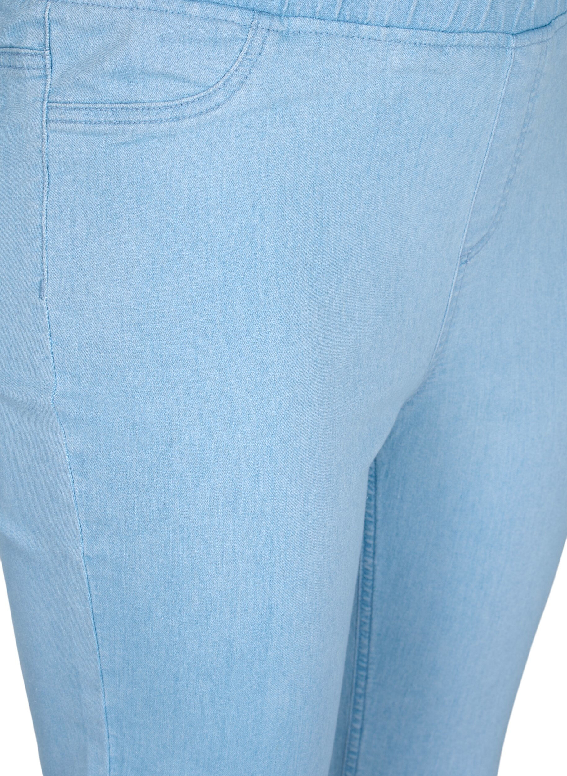 Zizzi Leggings &agrave; poches, Light blue, Packshot image number 2